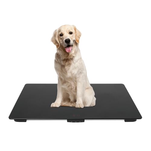 YUNRUX 80×50cm Haustierwaage 50g-100kg Haustier Körperwaage Gewichtswaage für große Hunde Multifunktionale Plattformwaage Digitale Paketwaage Briefwaage Digitalwaage 3 * AAA-Batterien nicht enthalten von YUNRUX