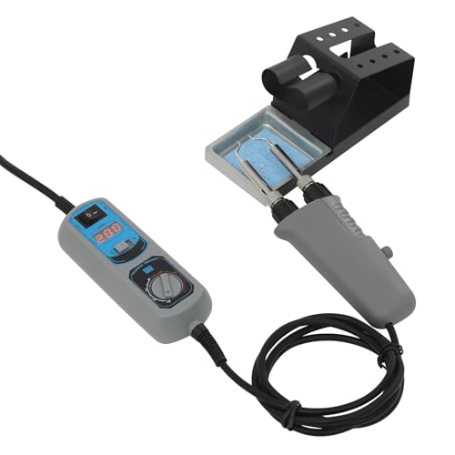 YUNRUX 938D Lötkolben Set 200~480°C Lötstation LED Digital Temperatur-Anzeige Heißluft Mini Entlötstation PID-Temperaturregelung Lötstation Heißluft Station 120W Heißluft Lötstation Lötdrahtspender von YUNRUX
