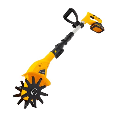 YUNRUX Elektro Bodenhacke 40MIN Arbeitszeit Akku Motorhacke 25 cm Arbeitstiefe 10.5cm Arbeitsbreite Gartengrubber Kultivator Bodenfräse Radantrieb Ackerfräse Gartenfräse Gartenhacke mit Ladegerät YUNRUX Elektro Bodenhacke 40MIN Arbeitszeit Akku Motorhacke 25 cm Arbeitstiefe 10.5cm Arbeitsbreite Gartengrubber Kultivator Bodenfräse Radantrieb Ackerfräse Gartenfräse Gartenhacke mit Ladegerät von YUNRUX