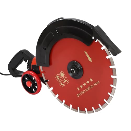 YUNRUX Trennsäge 3000 RPM Elektrische Betonsäge 410mm sägeblatt Trennsäge Mauernutfräse Wandfräse Betonfräse Wand Groove Schneidemaschine Mauerfräse Schlitzmaschine Betonschneider mit Umlenkrolle YUNRUX Trennsäge 3000 RPM Elektrische Betonsäge 410mm sägeblatt Trennsäge Mauernutfräse Wandfräse Betonfräse Wand Groove Schneidemaschine Mauerfräse Schlitzmaschine Betonschneider mit Umlenkrolle von YUNRUX