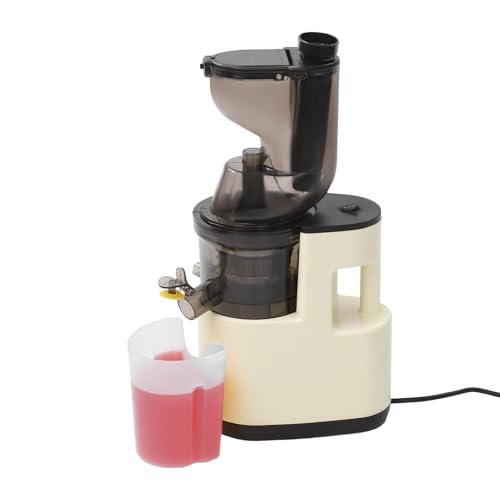 YUNRUX durchscheinende Entsafter 400ML Elektrische Entsaftermaschine für Obst Gemüse automatische Saftpresse mit Reinigungsbürste Edelstahl Saftpresse Obstpresse Fruchtentsafter Geräuscharm (Weiß) YUNRUX durchscheinende Entsafter 400ML Elektrische Entsaftermaschine für Obst Gemüse automatische Saftpresse mit Reinigungsbürste Edelstahl Saftpresse Obstpresse Fruchtentsafter Geräuscharm (Weiß) von YUNRUX