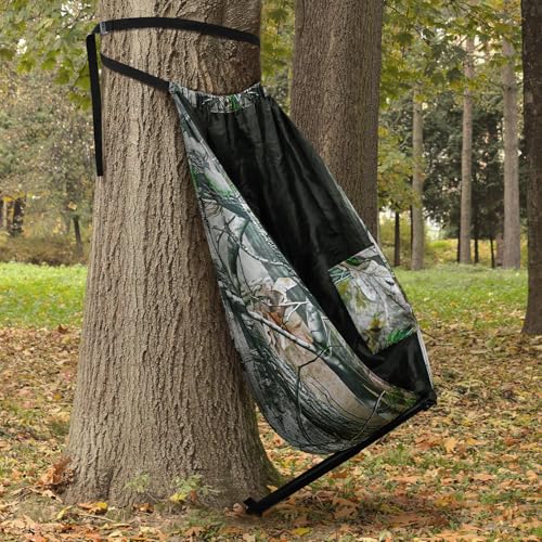 Camouflage-Campingstuhl, Hängematten-Stil, verstellbarer Hängemattensitz, Jagdstuhl mit Tasche, leichter und tragbarer Campinghocker, hängt am Baum von YUNVI