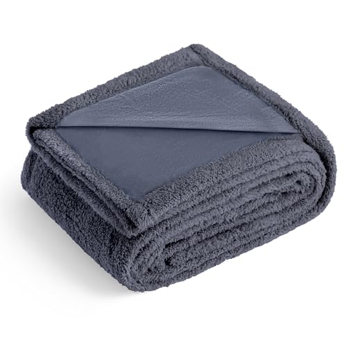 YUNXANIW Hundedecke, für große oder kleine Hunde, Katzendecke/wasserdichte Decke, Hundedecken groß waschbar/Reisedecke/Fleecedecken für Haustiere/Katzendecken (Dark Grey, 100cm*140cm/1pc) von YUNXANIW