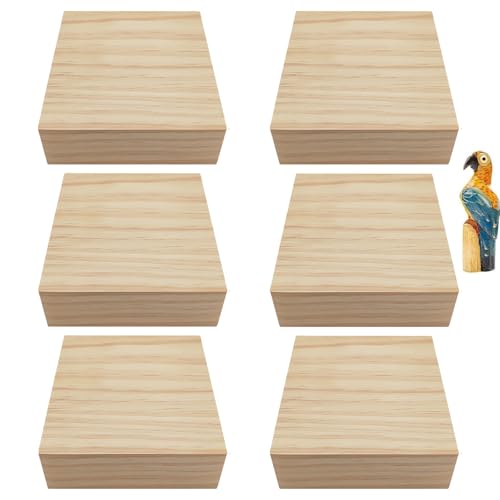 Schnitzholz, 6 Stück Lindenholz Holzblöcke zum Schnitzen, 10x10x5CM Schnitzen holzblöcke Unbehandelt, Holzblöcke Lindenholz zum schnitzen Holz Rohlinge, für Holzschnitzerei, Modellbau Schnitzholz, 6 Stück Lindenholz Holzblöcke zum Schnitzen, 10x10x5CM Schnitzen holzblöcke Unbehandelt, Holzblöcke Lindenholz zum schnitzen Holz Rohlinge, für Holzschnitzerei, Modellbau von YUNXCNA
