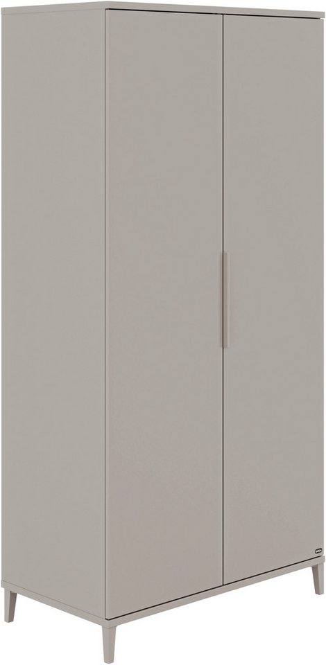 YUNY by PAIDI Kleiderschrank BROTHER STU inkl. Kleiderstangen und Einlegeböden (B/H/T ca. 95x195x52cm, Taupe) zertifizierte Qualität, Soft-Close von YUNY by PAIDI