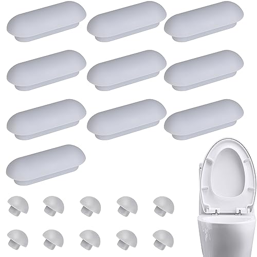 20Pcs WC-Sitz-Puffer YUNYAN WC-Sitz Stoßstangen Auflagestopfen Ersatzteil Universal Toilettensitz Auflagestopfen 10 Ringpuffer und 10 Deckelpuffer für Toilettensitz Abstandhalter von YUNYAN