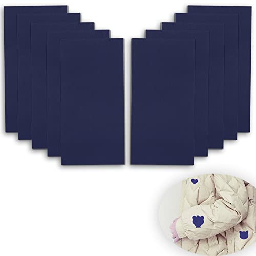 YUNYAN Wasserdichte Reparatur Patches 10 Pcs Nylon Flicken Selbstklebend Stoff Patch Repair Patch für Kleidung Daunenjacke Plane Zelte Regenjacke Regenschirm Dunkelblau (20 x 15 cm) von YUNYAN