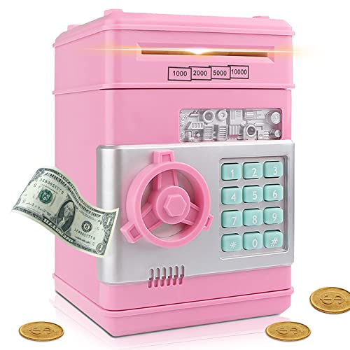 YUNYODA Elektronische Sparbüchse für Kinder, Digitale Sparschweinbox mit Passwort Große elektrische Geldautomat Geldautomat Bankautomat, automatische Geldmünzsparkassen für Kinder Geschenke YUNYODA Elektronische Sparbüchse für Kinder, Digitale Sparschweinbox mit Passwort Große elektrische Geldautomat Geldautomat Bankautomat, automatische Geldmünzsparkassen für Kinder Geschenke von YUNYODA