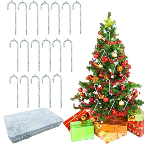 Weihnachtszuckerstange, Zuckerstangenanhänger, Weihnachtsstangendekoration, Klare Acryl-Zuckerstangen-Weihnachtsbaumdekoration von YUNZHISHIYE