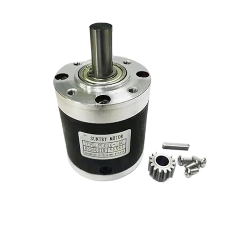 Planet Reducer 56mm Drehzahlverhältnis 13:1 15:1 18:1 Runder Eingangsflansch for Gleichstrommotor, 1 Stück(6.35mm,13 to 1) von YUOBRUVB