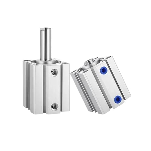 Pneumatikzylinder SDA32/40 Doppeltwirkend 5-100mm Hub Kompakte dünne Luftzylinder 1St(Stroke 40mm,Bore 32mm) von YUOBRUVB