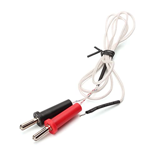 YUOIUX 1 Meter K-Typ-Anschluss, Thermoelement, Temperaturfühler, Messleitung, -50 °C – 350 °C von YUOIUX