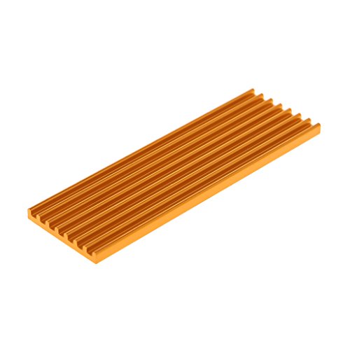 YUOIUX Aluminium-Kühlkörper-Wärmeleitpads, Wärmeableitung, Heizkörper, Dicke 3 mm, für M.2 PCI-E NVME SSD Kühlkörper von YUOIUX