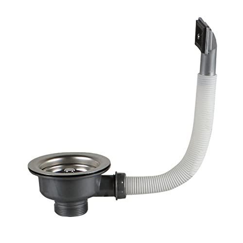 YUOIUX Edelstahl Korbsieb Spülbecken Abflussstopfen mit Schlauch Wasserablauffilter Abflusssieb Waschbecken Zubehör YUOIUX Edelstahl Korbsieb Spülbecken Abflussstopfen mit Schlauch Wasserablauffilter Abflusssieb Waschbecken Zubehör von YUOIUX
