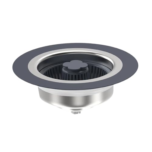 YUOIUX Effizienter 3-in-1-Abflussfilter, einfache Küchenspüle, praktischer Spülkorbfilter, kein Verstopfen von YUOIUX