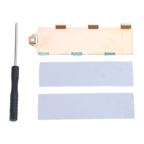 YUOIUX M.2 NVMe 2280 Kühlkörper M.2 NVMe harter harter Kühlkörper Gute Duktilität Kühlkörper Silikon Thermopad Einfache Halterungen von YUOIUX