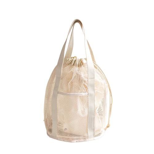 YUOIUX Reise-Kosmetiktasche Große Kapazität Waschtasche Handtasche mit Kordelzug Faltbare Lässige Strandtasche mit 2 Taschen von YUOIUX