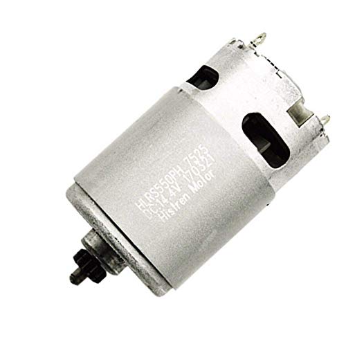13 Zähne Motor Motor 14.4 V für Bosch GSR GSR14.4-2-Li PSR14.4 Li-2, Langlebig Ersatzteile für Bohrer Motor, Metall Elektrowerkzeug Ersatz Zubehör - Silbern von YUOKI99
