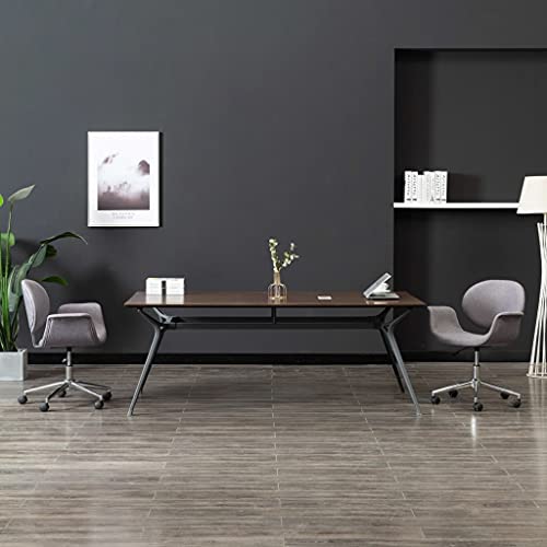 Drehbare Esszimmerstühle 2 Stk. Grau Stoff, 360 Grad Drehstühle mit Höhenverstellung, Ergonomische Bürostühle für Esszimmer, Wohnzimmer, Home Office, Bequeme Drehsessel mit Gasfeder und Rollen Drehbare Esszimmerstühle 2 Stk. Grau Stoff, 360 Grad Drehstühle mit Höhenverstellung, Ergonomische Bürostühle für Esszimmer, Wohnzimmer, Home Office, Bequeme Drehsessel mit Gasfeder und Rollen von YUOTYRKTEJRSG