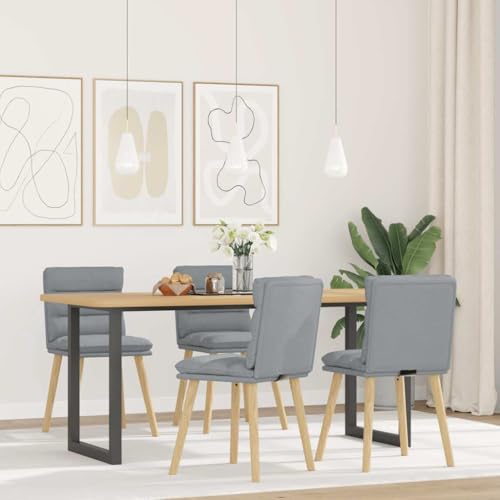 Esszimmerstühle 4 STK. Hellgrau Stoff Dining Chairs Set with Comfortable Cushion, Modern Design for Living Room, Kitchen, Guest Room, Durable Metal Frame and Soft Polyester Fabric Esszimmerstühle 4 STK. Hellgrau Stoff Dining Chairs Set with Comfortable Cushion, Modern Design for Living Room, Kitchen, Guest Room, Durable Metal Frame and Soft Polyester Fabric von YUOTYRKTEJRSG