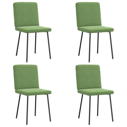 Esszimmerstühle 4 Stk. Hellgrün Samt Velvet Dining Chairs with Soft Cushion, Modern Kitchen Chairs for Living Room Bedroom, Sturdy Metal Wood Frame, Comfortable Seating Experience, Easy Assembly von YUOTYRKTEJRSG
