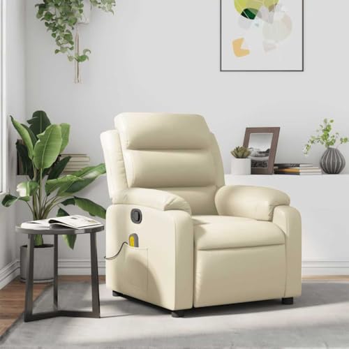 Massagesessel Creme Kunstleder mit Vibrationsfunktion. manueller Liegeverstellung 135 Grad. 6-Punkt-Massagesystem für Wohnzimmer und Homeoffice. bequemer und stabiler Holz-Metall-Konstruktion Massagesessel Creme Kunstleder mit Vibrationsfunktion. manueller Liegeverstellung 135 Grad. 6-Punkt-Massagesystem für Wohnzimmer und Homeoffice. bequemer und stabiler Holz-Metall-Konstruktion von YUOTYRKTEJRSG