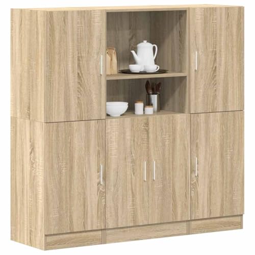 YUOTYRKTEJRSG 3-TLG. Küchenschrank-Set Sonoma-Eiche Holzwerkstoff Shelf Regal Wand Wandboard Kleines Wandregal für Küche Badezimmer Arbeitszimmer Schlafzimmer YUOTYRKTEJRSG 3-TLG. Küchenschrank-Set Sonoma-Eiche Holzwerkstoff Shelf Regal Wand Wandboard Kleines Wandregal für Küche Badezimmer Arbeitszimmer Schlafzimmer von YUOTYRKTEJRSG