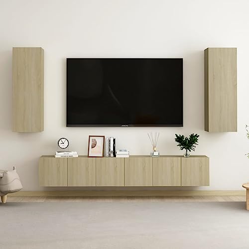 YUOTYRKTEJRSG 5-TLG. TV-Schrank-Set Sonoma-Eiche Holzwerkstoff Ünitesi Tv Schrank Wohnwand Wohnzimmer Lowboard für Gästezimmer Wohnzimmer Schlafzimmer Jugendzimmer YUOTYRKTEJRSG 5-TLG. TV-Schrank-Set Sonoma-Eiche Holzwerkstoff Ünitesi Tv Schrank Wohnwand Wohnzimmer Lowboard für Gästezimmer Wohnzimmer Schlafzimmer Jugendzimmer von YUOTYRKTEJRSG
