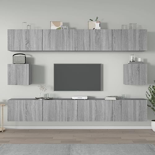YUOTYRKTEJRSG 6-TLG. TV-Schrank-Set Grau Sonoma Holzwerkstoff Fernsehertisch Schrank Table Sideboard Tv für Gästezimmer Büro Wohnzimmer Jugendzimmer YUOTYRKTEJRSG 6-TLG. TV-Schrank-Set Grau Sonoma Holzwerkstoff Fernsehertisch Schrank Table Sideboard Tv für Gästezimmer Büro Wohnzimmer Jugendzimmer von YUOTYRKTEJRSG