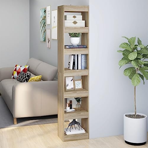 YUOTYRKTEJRSG Bücherregal/Raumteiler Sonoma-Eiche 40x30x198 cm Bookcase Cd Regal Kleiner Schrank Schrank Klein für Schlafzimmer Küche Buchhandlung Arbeitszimmer YUOTYRKTEJRSG Bücherregal/Raumteiler Sonoma-Eiche 40x30x198 cm Bookcase Cd Regal Kleiner Schrank Schrank Klein für Schlafzimmer Küche Buchhandlung Arbeitszimmer von YUOTYRKTEJRSG