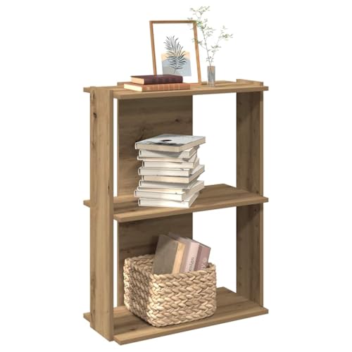 YUOTYRKTEJRSG Bücherregal 3 Böden Artisan-Eiche 60x30x80 cm Holzwerkstoff Kitchen Shelf Kleiner Schrank Klein Bad Schrank für Wohnzimmer Küche Buchhandlung Schlafzimmer von YUOTYRKTEJRSG