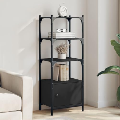 YUOTYRKTEJRSG Bücherregal 3 Fächer Schwarz 41x30x109,5 cm Holzwerkstoff Kitchen Shelf Cd Regal Regal Klein Bücherschrank für Schlafzimmer Arbeitszimmer Balkon Wohnzimmer YUOTYRKTEJRSG Bücherregal 3 Fächer Schwarz 41x30x109,5 cm Holzwerkstoff Kitchen Shelf Cd Regal Regal Klein Bücherschrank für Schlafzimmer Arbeitszimmer Balkon Wohnzimmer von YUOTYRKTEJRSG