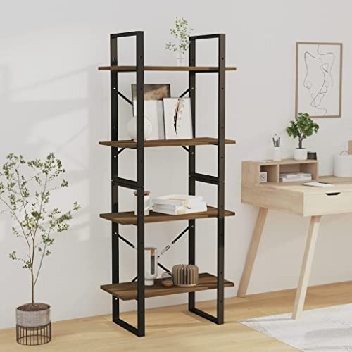 YUOTYRKTEJRSG Bücherregal 4 Fächer Braun Eichen-Optik 60x30x140 cm Cupboard Badezimmerschrank Badregal Treppenregal für Buchhandlung Arbeitszimmer Küche Wohnzimmer YUOTYRKTEJRSG Bücherregal 4 Fächer Braun Eichen-Optik 60x30x140 cm Cupboard Badezimmerschrank Badregal Treppenregal für Buchhandlung Arbeitszimmer Küche Wohnzimmer von YUOTYRKTEJRSG