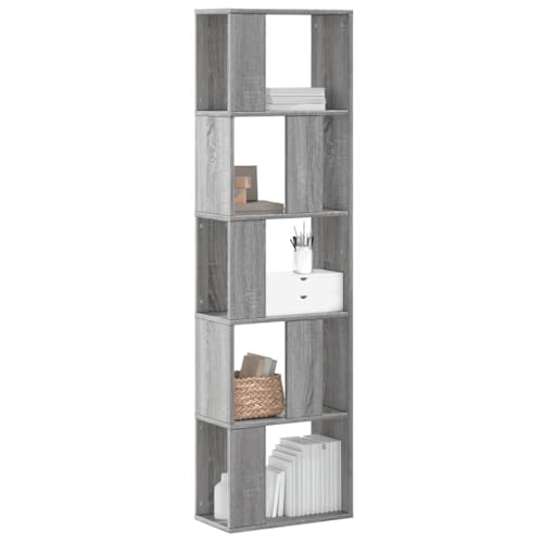 YUOTYRKTEJRSG Bücherregal 5 Böden Grau Sonoma 45x23,5x162,5 cm Holzwerkstoff Aufbewahrungsregal Cd Regal Kleiner Schrank Kitchen Shelf für Schlafzimmer Buchhandlung Küche Wohnzimmer YUOTYRKTEJRSG Bücherregal 5 Böden Grau Sonoma 45x23,5x162,5 cm Holzwerkstoff Aufbewahrungsregal Cd Regal Kleiner Schrank Kitchen Shelf für Schlafzimmer Buchhandlung Küche Wohnzimmer von YUOTYRKTEJRSG