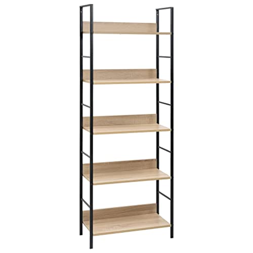 YUOTYRKTEJRSG Bücherregal 5 Regalböden Eiche 60x27,6x158,5 cm Holzwerkstoff Kleines Bücherregal Cd Regal Schrank Klein Bad Schrank für Küche Balkon Schlafzimmer Arbeitszimmer YUOTYRKTEJRSG Bücherregal 5 Regalböden Eiche 60x27,6x158,5 cm Holzwerkstoff Kleines Bücherregal Cd Regal Schrank Klein Bad Schrank für Küche Balkon Schlafzimmer Arbeitszimmer von YUOTYRKTEJRSG