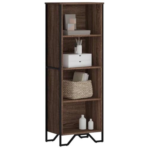 YUOTYRKTEJRSG Bücherregal Braun Eichen-Optik 50x31x137,5 cm Holzwerkstoff Bookcase Cd Regal Kleiner Schrank Schrank Klein für Küche Balkon Wohnzimmer Arbeitszimmer YUOTYRKTEJRSG Bücherregal Braun Eichen-Optik 50x31x137,5 cm Holzwerkstoff Bookcase Cd Regal Kleiner Schrank Schrank Klein für Küche Balkon Wohnzimmer Arbeitszimmer von YUOTYRKTEJRSG
