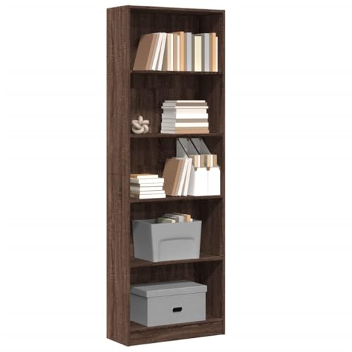 YUOTYRKTEJRSG Bücherregal Braun Eichen-Optik 60x24x176 cm Holzwerkstoff Wohnzimmer Regal Badezimmerschrank Cd Regal Klein für Wohnzimmer Buchhandlung Schlafzimmer Küche YUOTYRKTEJRSG Bücherregal Braun Eichen-Optik 60x24x176 cm Holzwerkstoff Wohnzimmer Regal Badezimmerschrank Cd Regal Klein für Wohnzimmer Buchhandlung Schlafzimmer Küche von YUOTYRKTEJRSG