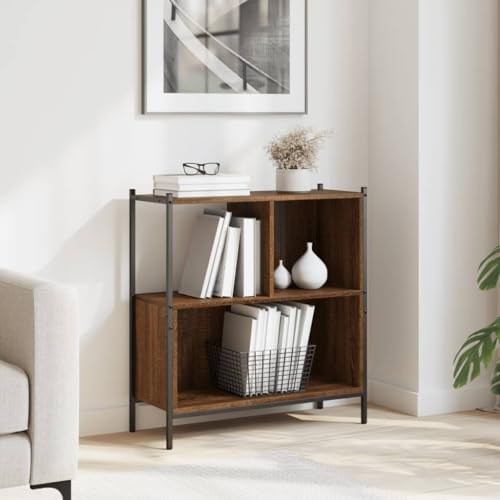 YUOTYRKTEJRSG Bücherregal Braun Eichen-Optik 72x28x77,5 cm Holzwerkstoff Manga Regal Cd Regal Lagerregal Aufbewahrungsschrank für Wohnzimmer Balkon Schlafzimmer Buchhandlung YUOTYRKTEJRSG Bücherregal Braun Eichen-Optik 72x28x77,5 cm Holzwerkstoff Manga Regal Cd Regal Lagerregal Aufbewahrungsschrank für Wohnzimmer Balkon Schlafzimmer Buchhandlung von YUOTYRKTEJRSG