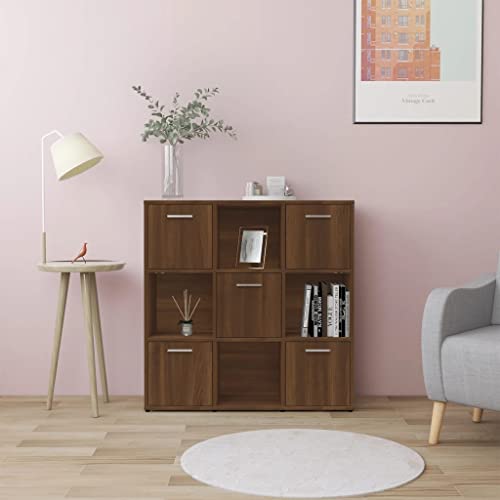 YUOTYRKTEJRSG Bücherregal Braun Eichen-Optik 90x30x90 cm Holzwerkstoff Buchregal Badezimmerschrank Cd Regal Schrank Klein für Wohnzimmer Buchhandlung Küche Balkon YUOTYRKTEJRSG Bücherregal Braun Eichen-Optik 90x30x90 cm Holzwerkstoff Buchregal Badezimmerschrank Cd Regal Schrank Klein für Wohnzimmer Buchhandlung Küche Balkon von YUOTYRKTEJRSG