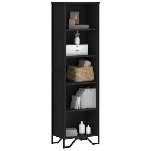 YUOTYRKTEJRSG Bücherregal Schwarz 50x31x169 cm Holzwerkstoff Bookcase Cd Regal Kleiner Schrank Schrank Klein für Küche Balkon Wohnzimmer Arbeitszimmer YUOTYRKTEJRSG Bücherregal Schwarz 50x31x169 cm Holzwerkstoff Bookcase Cd Regal Kleiner Schrank Schrank Klein für Küche Balkon Wohnzimmer Arbeitszimmer von YUOTYRKTEJRSG