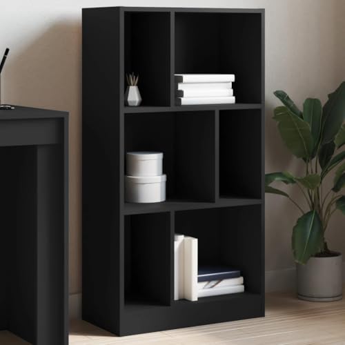 YUOTYRKTEJRSG Bücherregal Schwarz 57x28,5x107,5 cm Holzwerkstoff Aufbewahrungsregal Cd Regal Schrank Klein Regal Klein für Balkon Wohnzimmer Schlafzimmer Buchhandlung YUOTYRKTEJRSG Bücherregal Schwarz 57x28,5x107,5 cm Holzwerkstoff Aufbewahrungsregal Cd Regal Schrank Klein Regal Klein für Balkon Wohnzimmer Schlafzimmer Buchhandlung von YUOTYRKTEJRSG