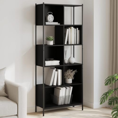 YUOTYRKTEJRSG Bücherregal Schwarz 72x28x172 cm Holzwerkstoff Storage Shelves Badregal Kleiner Schrank Regal Wohnzimmer für Arbeitszimmer Buchhandlung Küche Wohnzimmer YUOTYRKTEJRSG Bücherregal Schwarz 72x28x172 cm Holzwerkstoff Storage Shelves Badregal Kleiner Schrank Regal Wohnzimmer für Arbeitszimmer Buchhandlung Küche Wohnzimmer von YUOTYRKTEJRSG