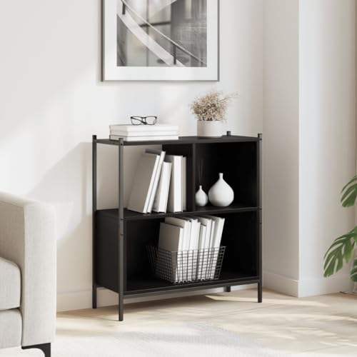 YUOTYRKTEJRSG Bücherregal Schwarz 72x28x77,5 cm Holzwerkstoff Manga Regal Cd Regal Lagerregal Aufbewahrungsschrank für Wohnzimmer Balkon Schlafzimmer Buchhandlung YUOTYRKTEJRSG Bücherregal Schwarz 72x28x77,5 cm Holzwerkstoff Manga Regal Cd Regal Lagerregal Aufbewahrungsschrank für Wohnzimmer Balkon Schlafzimmer Buchhandlung von YUOTYRKTEJRSG