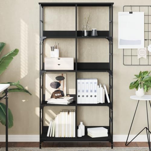 YUOTYRKTEJRSG Bücherregal Schwarz 78,5x33x153 cm Holzwerkstoff Wohnzimmer Regal Cd Regal Lagerregal Bookshelf für Schlafzimmer Arbeitszimmer Wohnzimmer Küche YUOTYRKTEJRSG Bücherregal Schwarz 78,5x33x153 cm Holzwerkstoff Wohnzimmer Regal Cd Regal Lagerregal Bookshelf für Schlafzimmer Arbeitszimmer Wohnzimmer Küche von YUOTYRKTEJRSG