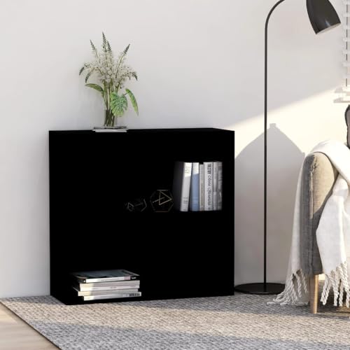 YUOTYRKTEJRSG Bücherregal Schwarz 80x30x76,5 cm Holzwerkstoff Manga Regal Cd Regal Lagerregal Aufbewahrungsschrank für Wohnzimmer Buchhandlung Küche Arbeitszimmer YUOTYRKTEJRSG Bücherregal Schwarz 80x30x76,5 cm Holzwerkstoff Manga Regal Cd Regal Lagerregal Aufbewahrungsschrank für Wohnzimmer Buchhandlung Küche Arbeitszimmer von YUOTYRKTEJRSG