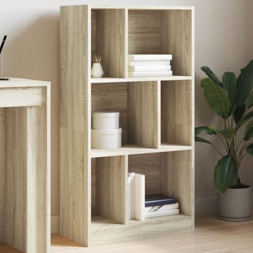 YUOTYRKTEJRSG Bücherregal Sonoma-Eiche 57x28,5x107,5 cm Holzwerkstoff Aufbewahrungsregal Cd Regal Schrank Klein Regal Klein für Balkon Wohnzimmer Schlafzimmer Buchhandlung YUOTYRKTEJRSG Bücherregal Sonoma-Eiche 57x28,5x107,5 cm Holzwerkstoff Aufbewahrungsregal Cd Regal Schrank Klein Regal Klein für Balkon Wohnzimmer Schlafzimmer Buchhandlung von YUOTYRKTEJRSG