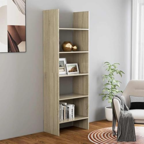 YUOTYRKTEJRSG Bücherregal Sonoma-Eiche 60x35x180 cm Holzwerkstoff Buchregal Badezimmerschrank Cd Regal Schrank Klein für Balkon Buchhandlung Küche Wohnzimmer YUOTYRKTEJRSG Bücherregal Sonoma-Eiche 60x35x180 cm Holzwerkstoff Buchregal Badezimmerschrank Cd Regal Schrank Klein für Balkon Buchhandlung Küche Wohnzimmer von YUOTYRKTEJRSG
