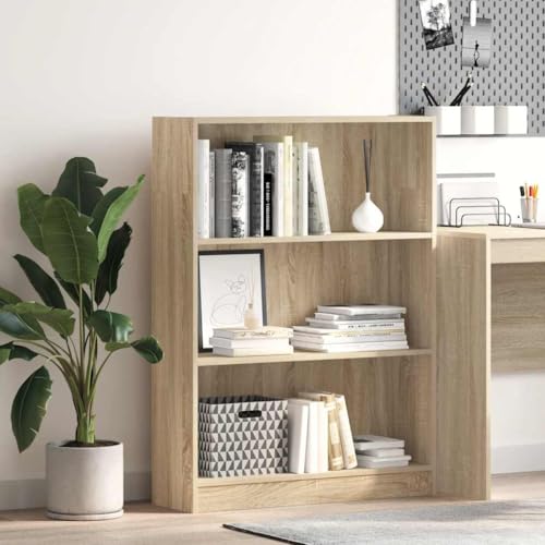 YUOTYRKTEJRSG Bücherregal Sonoma-Eiche 80x24x109 cm Holzwerkstoff Wohnzimmer Regal Badezimmerschrank Cd Regal Klein für Wohnzimmer Buchhandlung Schlafzimmer Küche YUOTYRKTEJRSG Bücherregal Sonoma-Eiche 80x24x109 cm Holzwerkstoff Wohnzimmer Regal Badezimmerschrank Cd Regal Klein für Wohnzimmer Buchhandlung Schlafzimmer Küche von YUOTYRKTEJRSG