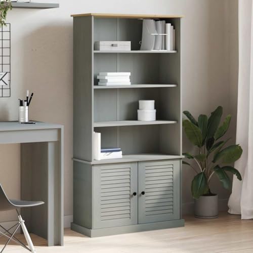 YUOTYRKTEJRSG Bücherregal VIGO Grau 85x35x170 cm Massivholz Kiefer Aufbewahrungsregal Cd Regal Kleiner Schrank Kitchen Shelf für Buchhandlung Schlafzimmer Küche Wohnzimmer YUOTYRKTEJRSG Bücherregal VIGO Grau 85x35x170 cm Massivholz Kiefer Aufbewahrungsregal Cd Regal Kleiner Schrank Kitchen Shelf für Buchhandlung Schlafzimmer Küche Wohnzimmer von YUOTYRKTEJRSG