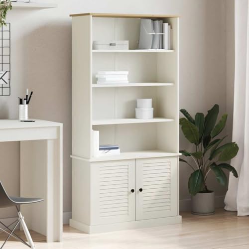 YUOTYRKTEJRSG Bücherregal VIGO Weiß 85x35x170 cm Massivholz Kiefer Aufbewahrungsregal Cd Regal Kleiner Schrank Kitchen Shelf für Buchhandlung Schlafzimmer Küche Wohnzimmer YUOTYRKTEJRSG Bücherregal VIGO Weiß 85x35x170 cm Massivholz Kiefer Aufbewahrungsregal Cd Regal Kleiner Schrank Kitchen Shelf für Buchhandlung Schlafzimmer Küche Wohnzimmer von YUOTYRKTEJRSG